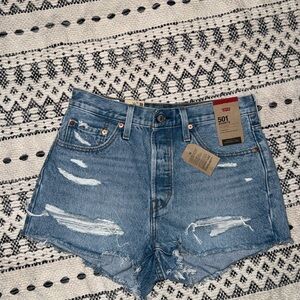 Levi's Women's Blue Denim Shorts